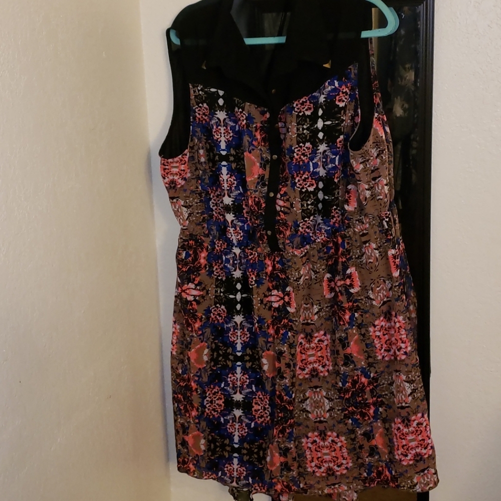 Floral Print Short Dress